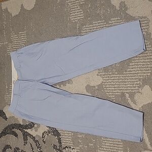 J.crew factory chambray Oxford blue ankle pants 4